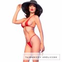 Chilirose CR 4840 Mikro Bikini Czerwone S/M z Ozdobami Metalowymi CHILIROSE