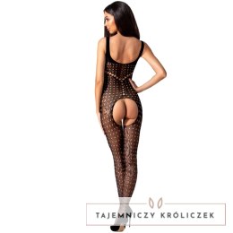 Passion BS078 Bodystocking damski, kabaretkowy, czarny, uniwersalny Passion