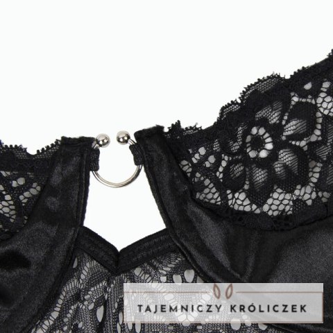 Subblime Gorset Corset z paskiem czarny L/XL elegancki design SUBBLIME