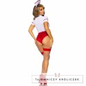 Leg Avenue Kostium Pielęgniarki Czerwono-Biały M - body, fartuszek, opaska LEG AVENUE