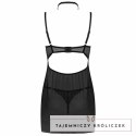 LivCo Corsetti Binella - Zestaw Babydoll i Stringi Czarny, Koronkowy LIVCO CORSETTI