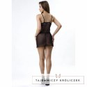 Livco Corsetti Pilar LC 20207 Czarny Babydoll + Stringi L/XL Koronka LIVCO CORSETTI