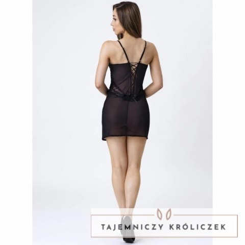 Livco Corsetti Zoe LC 20202 Babydoll z koronką i stringi czarne S/M LIVCO CORSETTI
