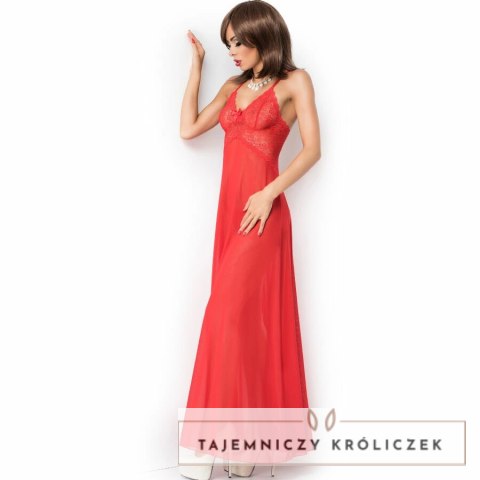 Chilirose CR-3883 Długa babydoll czerwona S/M regulowane ramiączka CHILIROSE