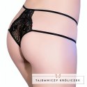 Chilirose CR 4387 Figi damskie czarne L/XL eleganckie wykończenie CHILIROSE