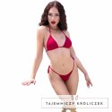 Chilirose CR 4449 Bikini 3-częściowy czerwony S/M regulowany CHILIROSE