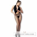 Chilirose CR 4654 Rajstopy kabaretki czarne z kryształkami S/M CHILIROSE