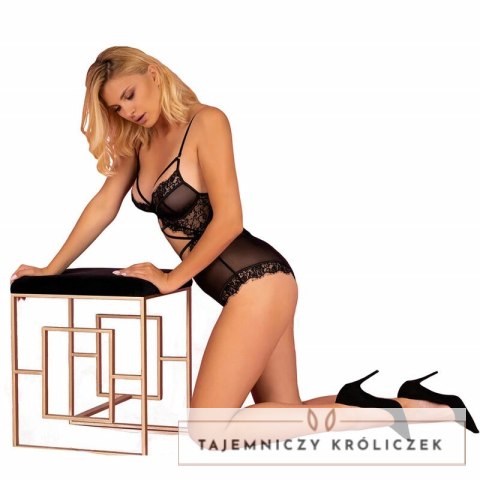 LivCo Corsetti Fashion Kylssiam LC 90613 body czarne, koronka S/M L/XL LIVCO CORSETTI