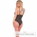LivCo Corsetti Jumolina LC 90735 Body koronkowe czarno-beżowe S/M LIVCO CORSETTI