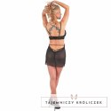 LivCo Corsetti Orana Oaza elegancki komplet babydoll + stringi czarne S/M LIVCO CORSETTI