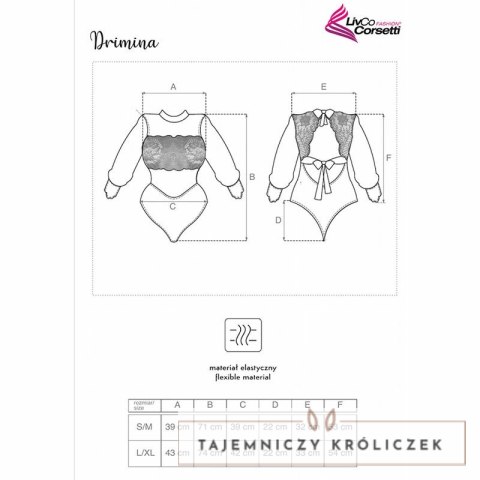 Livco Corsetti Fashion Drimina LC90690 granatowe body L/XL koronkowe LIVCO CORSETTI