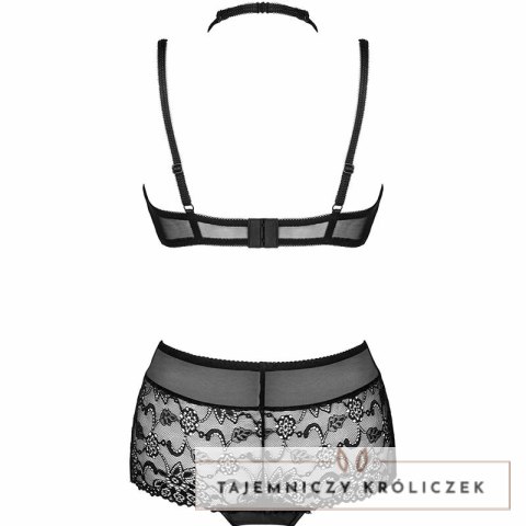Livco Corsetti Linera komplet czarny - biustonosz z chokerem i majtki LIVCO CORSETTI