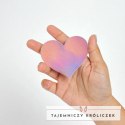 Secret Play WOW Heart Osłony na biust holograficzne czarne i rożowe SECRETPLAY