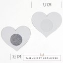 Secret Play WOW Heart Osłony na biust holograficzne czarne i rożowe SECRETPLAY