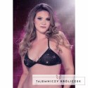 CalExotics Radiance Bikini Top Plus Size 3X z kryształkami, czarny CALEXOTICS