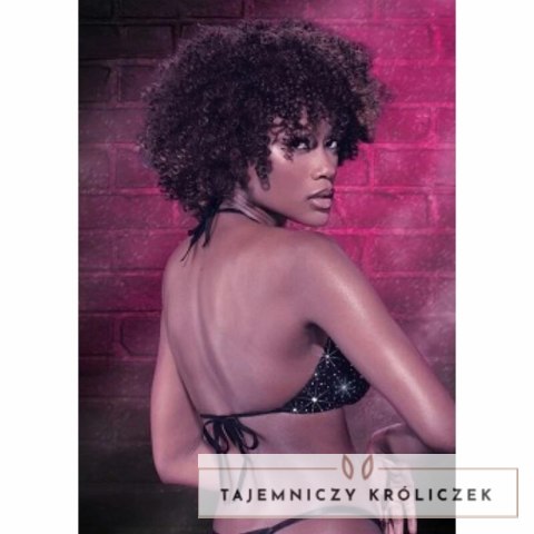 CalExotics Radiance Bikini Top trojkątny z kryształkami, regulowany CALEXOTICS