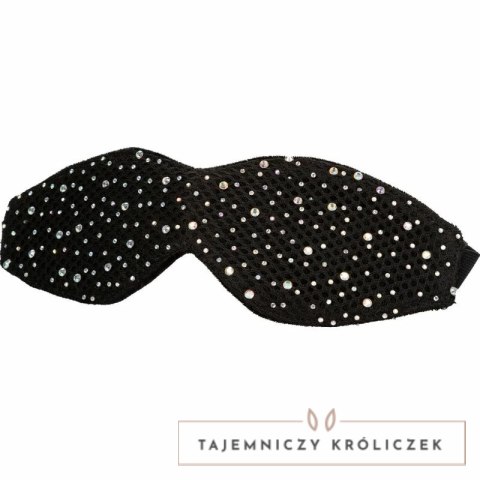 CalExotics Radiance Maska zaciemniająca na oczy, stras, czarna CALEXOTICS