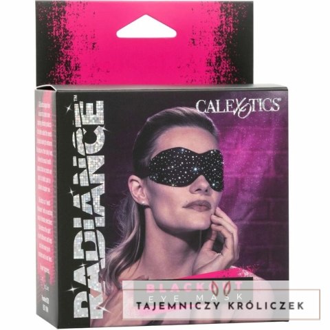 CalExotics Radiance Maska zaciemniająca na oczy, stras, czarna CALEXOTICS
