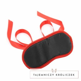 OHMAMA Mask Model Fetish Black z Czerwoną Krawędzią Uniwersalny OHMAMA