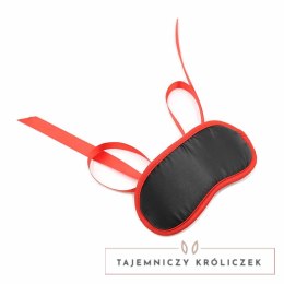 OHMAMA Mask Model Fetish Black z Czerwoną Krawędzią Uniwersalny OHMAMA