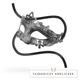 OHMAMA Maska Wenecka Srebrna - Ekskluzywny Wzor, Uniwersalny Rozmiar OHMAMA