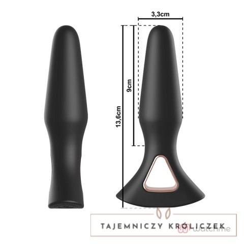 ANBIGUO Alexandru - Zdalnie Sterowany Korek Analny WatchMe, 7 Trybow, Czarny ANBIGUO
