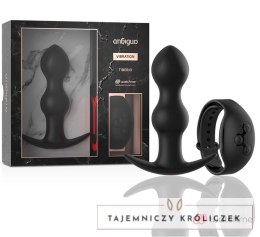 ANBIGUO TIBERIO - bezprzewodowa wtyczka analna z pilotem zegarkiem, 7 trybow, silikon medyczny ANBIGUO