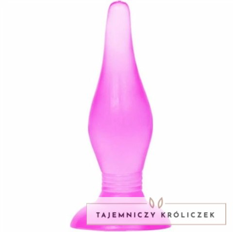 Baile Korek Analny Soft Touch Liliowy 14,2 cm z Przyssawką BAILE