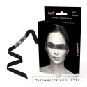 Coquette Chic Desire Koronkowa Maska na Oczy Czarna ze Wstążką COQUETTE