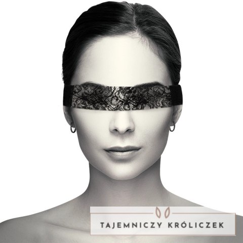 Coquette Chic Desire Koronkowa Maska na Oczy Czarna ze Wstążką COQUETTE