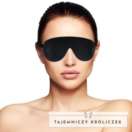 Darkness Maska na Oczy Czarna PVC Regulowana Komfortowa DARKNESS