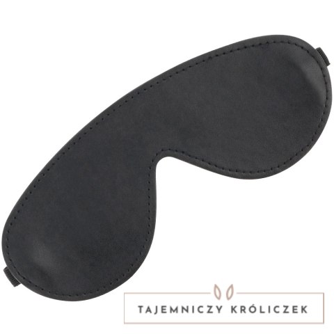 Darkness Maska na Oczy Czarna PVC Regulowana Komfortowa DARKNESS