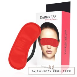 Darkness Prosta Satynowa Maska na Oczy Czerwona Regulowana DARKNESS