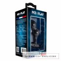 MR PLAY Czarny silikonowy wibrator analny 10 trybow, kompaktowy MR PLAY