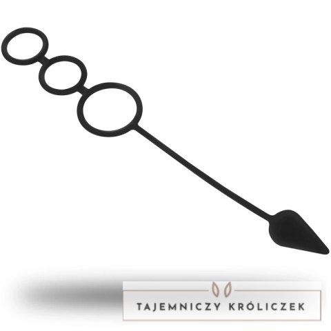OHMAMA Fetish silikonowy zestaw pierścieni z zatyczką 3w1 OHMAMA