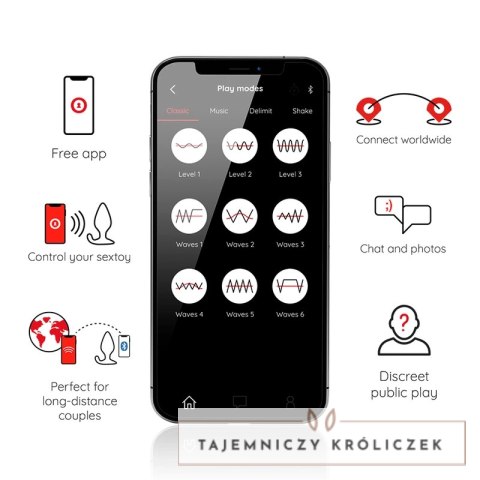 Oninder Rio Plug wibracyjny czarny - aplikacja sterująca, IPX7 ONINDER