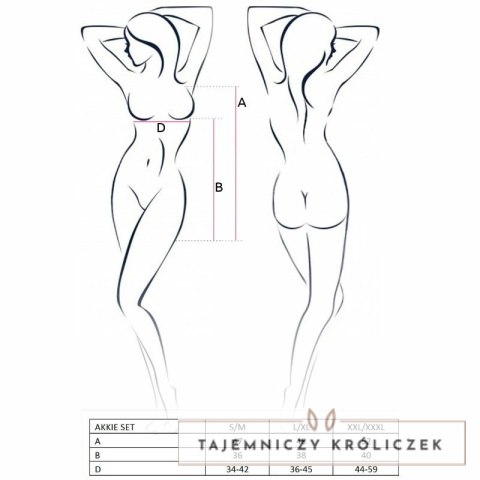 Passion Akkie Kostium Pielęgniarki L/XL z czapką i stringami Passion