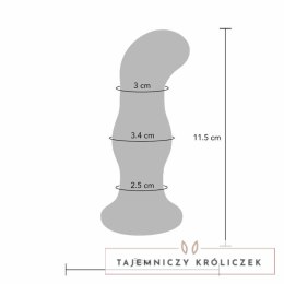 TOYJOY Gleaming - Szklana zatyczka z wibracją, 5 trybow, przezroczysta TOYJOY