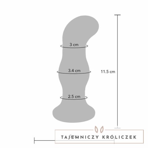TOYJOY Gleaming - Szklana zatyczka z wibracją, 5 trybow, przezroczysta TOYJOY