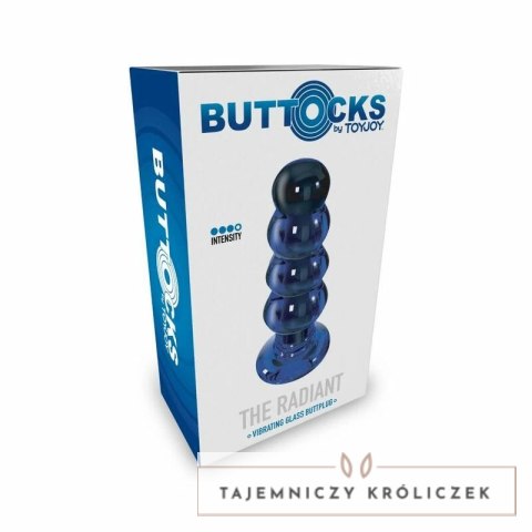 TOYJOY Radiant Glass korek intymny szklany z funkcją wibracji 5 trybow TOYJOY