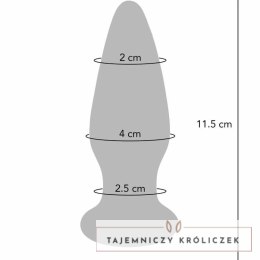 TOYJOY Shining Szklana Zatyczka z Funkcją Wibracji 5 Trybow LED TOYJOY