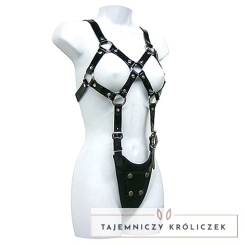 ZADO Leather Body - uprząż skorzana damska, regulowana S-XL LEATHER BODY