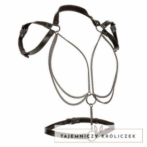 CalExotics Euphoria Halter Uprząż Multichain Premium Vegan Leather CALEXOTICS