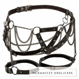 CalExotics Euphoria Plus Size uprząż na udo z metalowymi łańcuchami CALEXOTICS