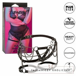 CalExotics Euphoria Plus Size uprząż na udo z metalowymi łańcuchami CALEXOTICS