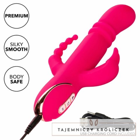 CalExotics Jack Rabbit Triple Fantasy Pink - system podgrzewania, 3 strefy CALEXOTICS