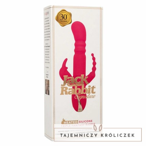 CalExotics Jack Rabbit Triple Fantasy Pink - system podgrzewania, 3 strefy CALEXOTICS