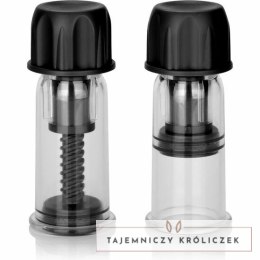 CalExotics Vacuum Twist system podciśnienia do stymulacji piersi czarny 2 szt. CALEXOTICS