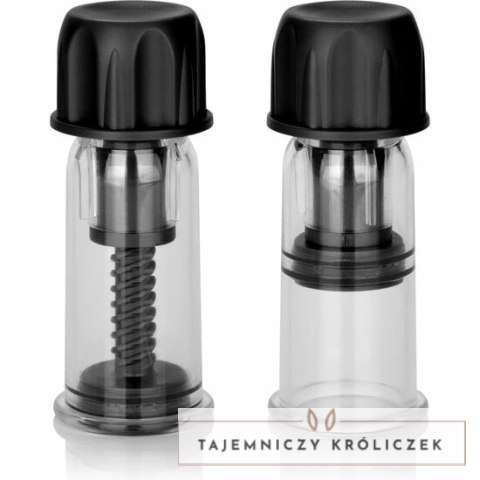 CalExotics Vacuum Twist system podciśnienia do stymulacji piersi czarny 2 szt. CALEXOTICS