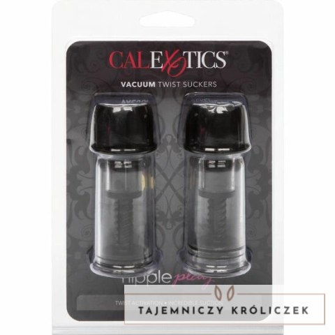 CalExotics Vacuum Twist system podciśnienia do stymulacji piersi czarny 2 szt. CALEXOTICS